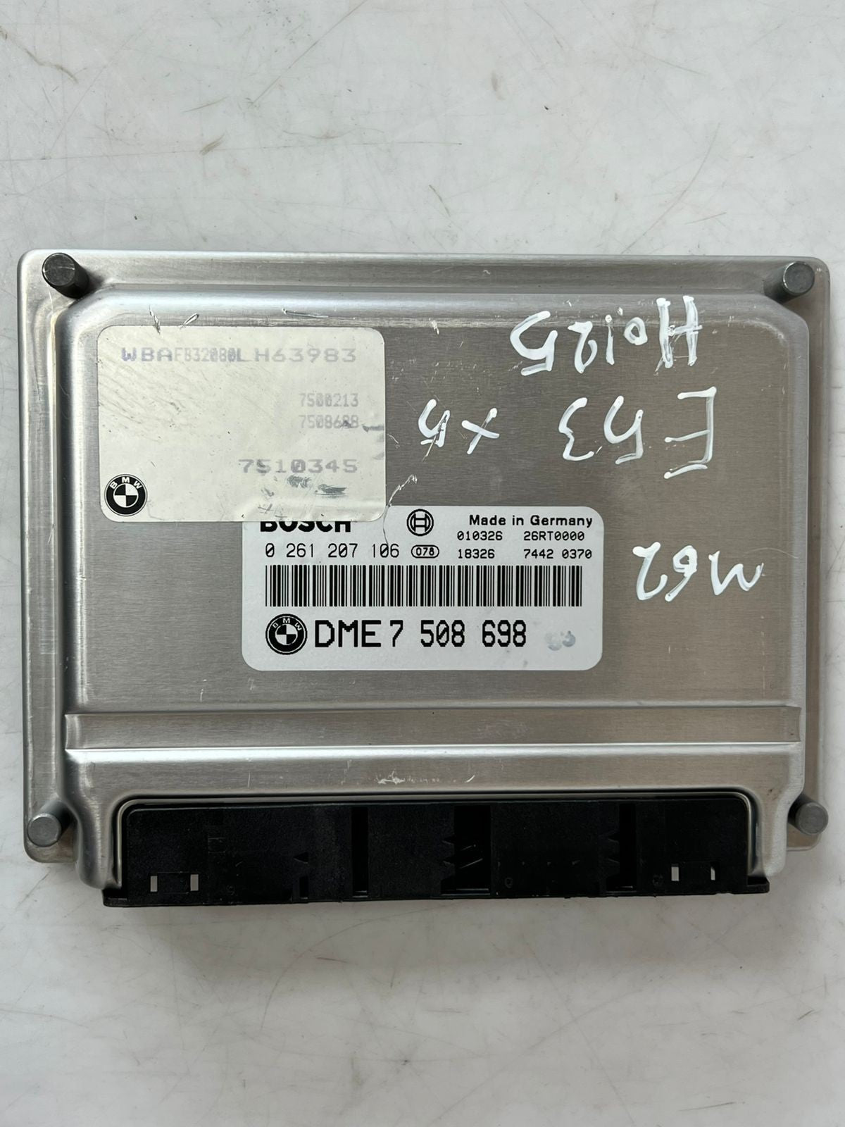 OEM BMW E39 E38 E53 5 7 X5 series M62 ENGINE ECU Set DME 7508698