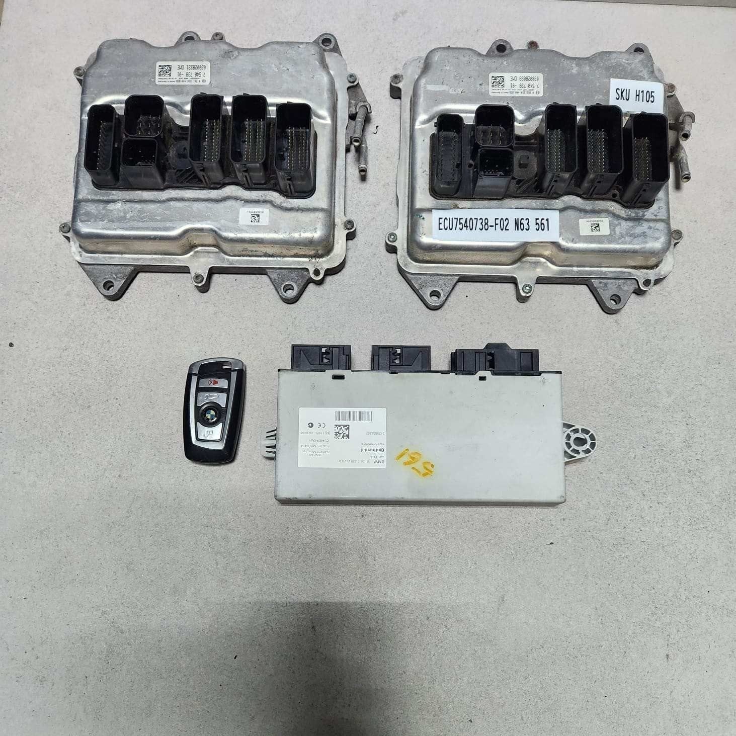 2014-2016 BMW 550i Engine Control Unit 7540738 650i 550i GT 4.4 N63