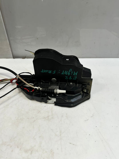 BMW E92 Soft Close Door Lock Mechanism Front RIGHT Soft Close Auto 7226199