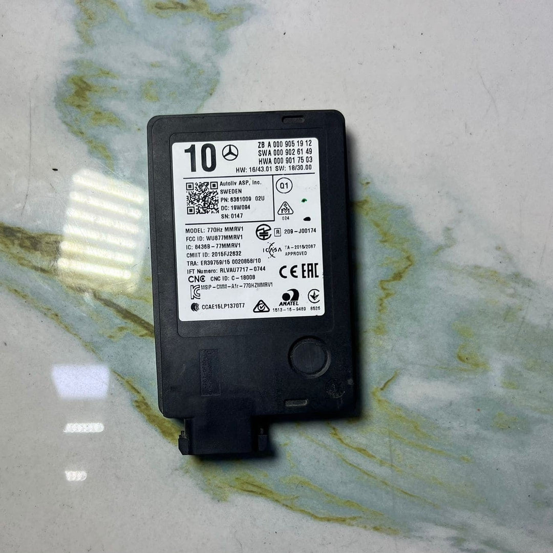 Mercedes-Benz S-Class Radar Sensor A0009051912 W177, C217, W222, C238 