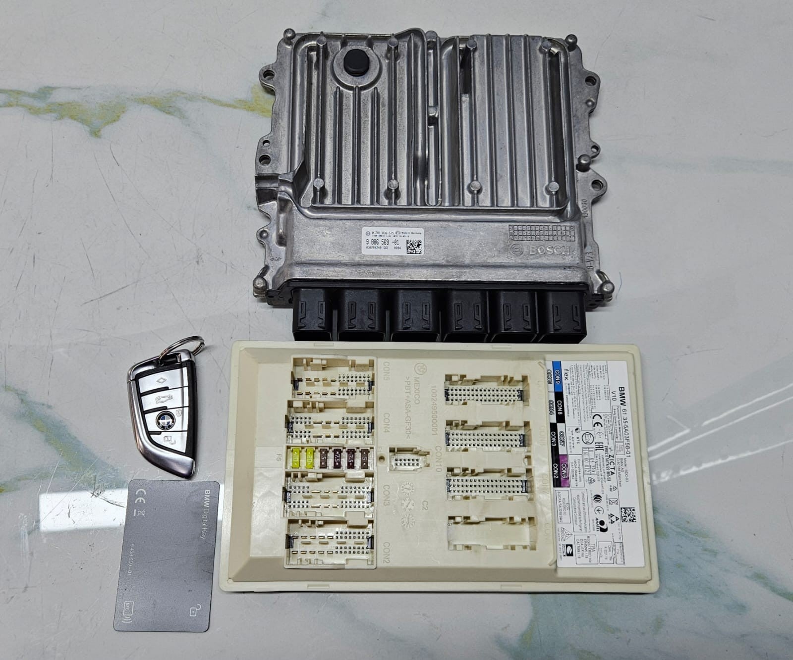 BMW X5 G05 B57S RHD 2019 ENGINE CONTROL UNIT ECU SET DDE 9886569 OEM