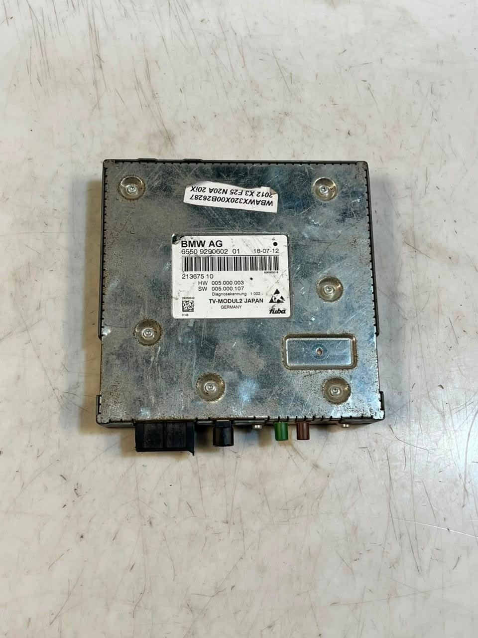 2014 BMW 3' F30 5' F15 F10 F11 F25 F07 535i TV Tuner Module 6550 9290602 OEM