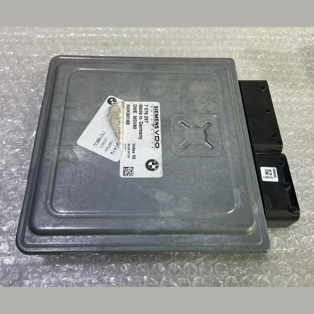 OEM BMW 3,5SER E90 E60 X5 E70 N52 ENGINE CONTROL UNIT DME MSV80 7576297 ECU ONLY
