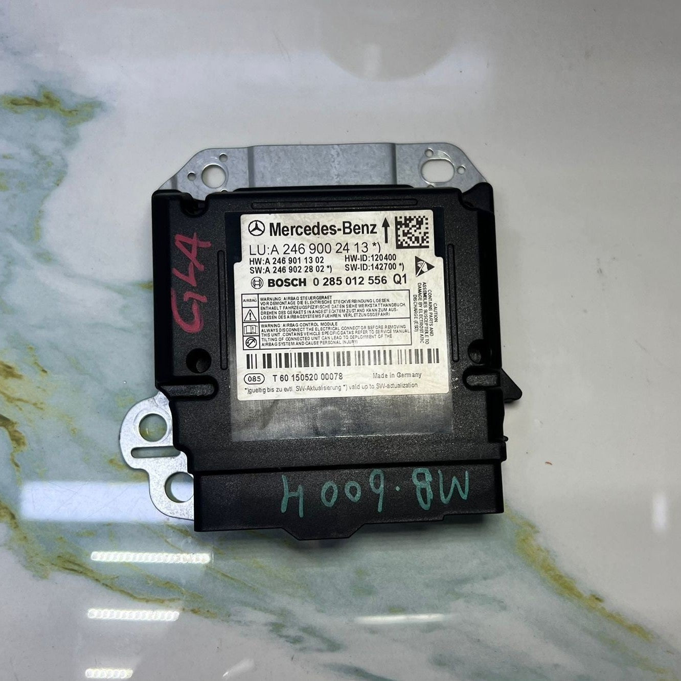13-17 Mercedes W246 GLA SRS Safety Restraint Control Module A246 9002413 OEM
