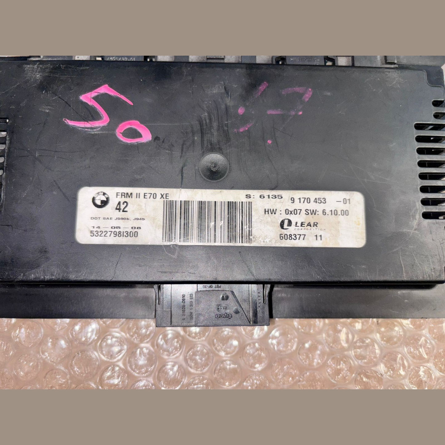 Bmw X5 E70 FRM Footwell Module Genuine 9263791 -9170453 - 9287251 LOTS 3PCS