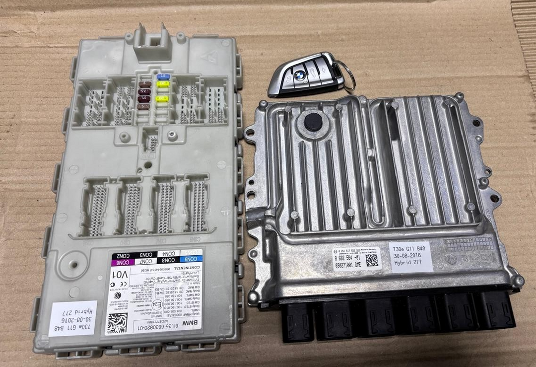 BMW 730e G11 B48 hybrid 30-08-2016 ENGINE CONTROL UNIT SET + KEY 8682564