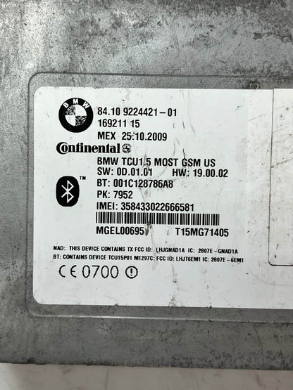 2007-2013 BMW X5 E90 E91 E92 E93 Bluetooth Telematics Control Module 9224421 OEM