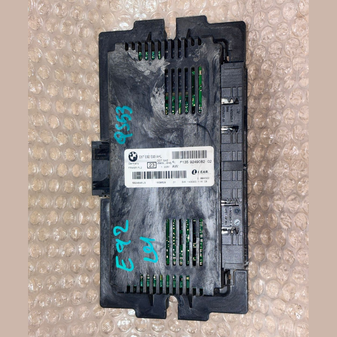 Bmw  E90 320i lci Footwell Control Module Computer   9249082