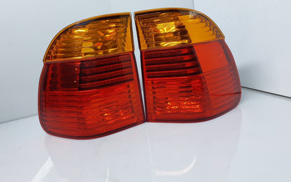 BMW E39 5 Series Touring Outer Rear Left Right Tail Light Orange 6900214 6900213