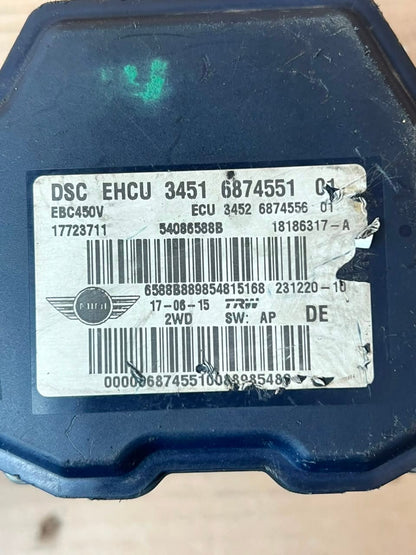 Mini Cooper R55 R56 R57 R60 LCI ABS/DSC Pump Hydraulic Braking Unit 6874551