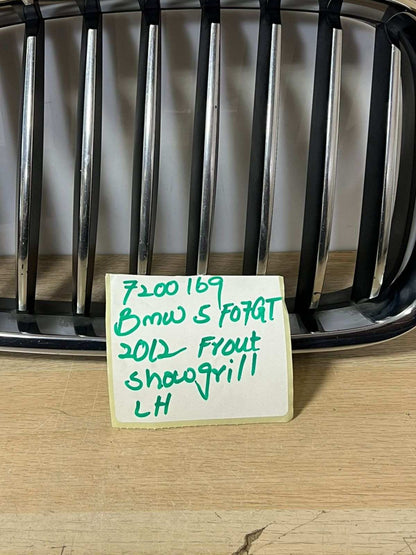 BMW 5 Series GT F07 2009 Front Left Upper Bumper Grille Trim Chrome OEM 7200169