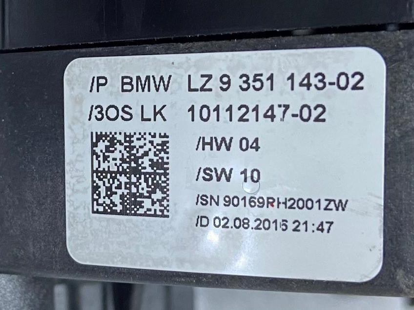 OEM BMW F30 F22 Switch Cluster Steering Column Wiper Indicators Stalk 9351143