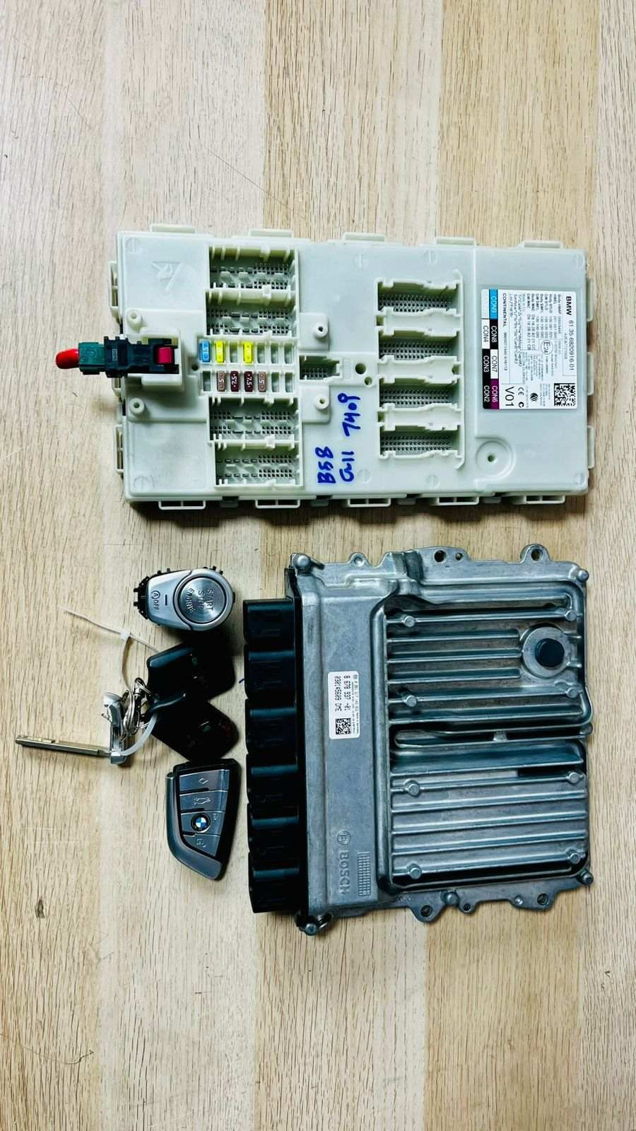 2016-2019 BMW B58 G11 740i Engine Control Unit 8678937 SET WITH 2KEYS