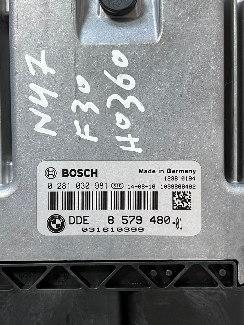 BMW OEM N47N F30 ENGINE CONTROL UNIT DDE ECU SET 8579480 +KEY+START BUTTON