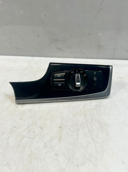BMW 5 Series F10 F11 Headlight Switch Panel Trim Driver Glossy 9166928 OEM