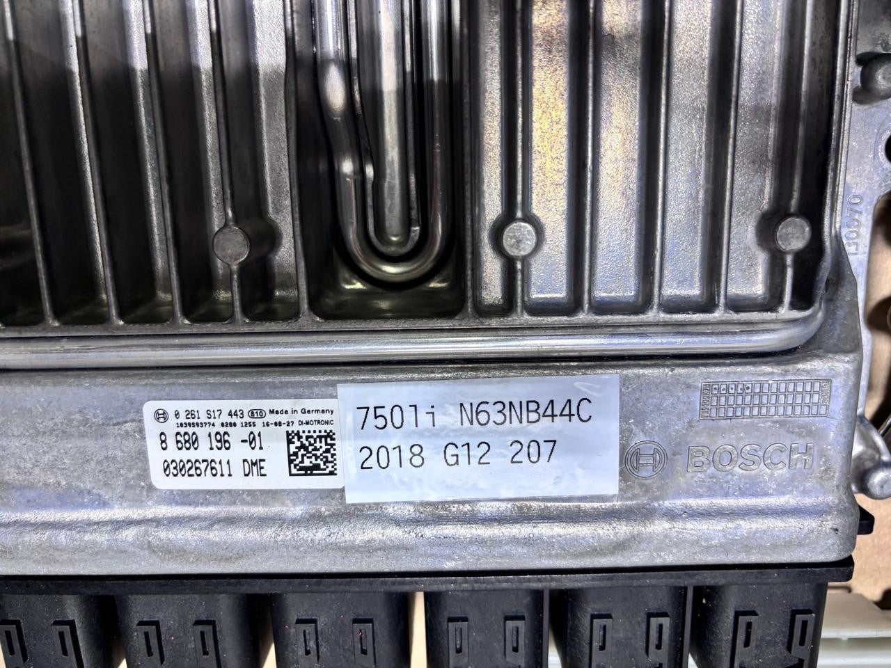 BMW 750li N63NB44C 2018 G12 ENGINE CONTROL UNIT COMPLETE SET + KEY  - 8680196