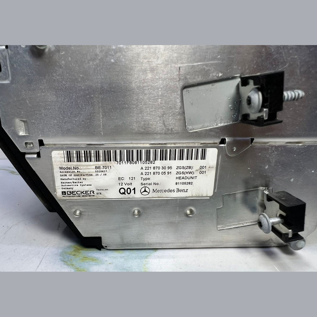 07–2013 Mercedes W221 S-Class Radio Audio Head Unit CD Player A221 8703095 OEM