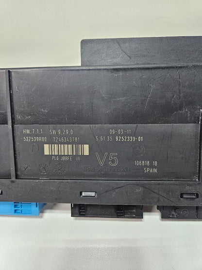 BMW F01 ECU Body Control Module Unit Junction Box Pl6 JBBFE III V5 9252330
