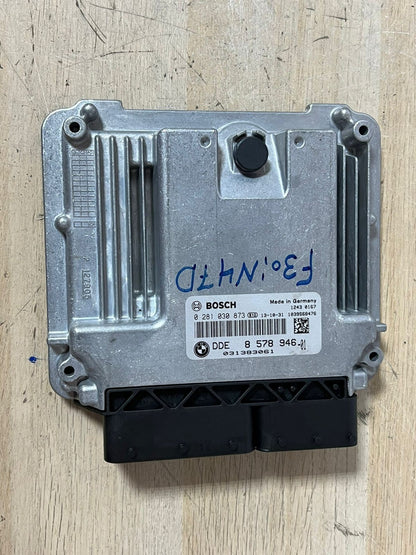 BMW F F30 184HP N47N Engine ECU Kit DDE 8578946 Automatic + 2KEYS + FEM