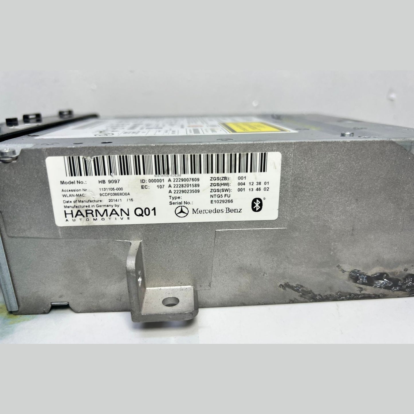 2014 Mercedes S550 Dvd Rear Entertainment Control Unit A2229007609 W222 S-Class
