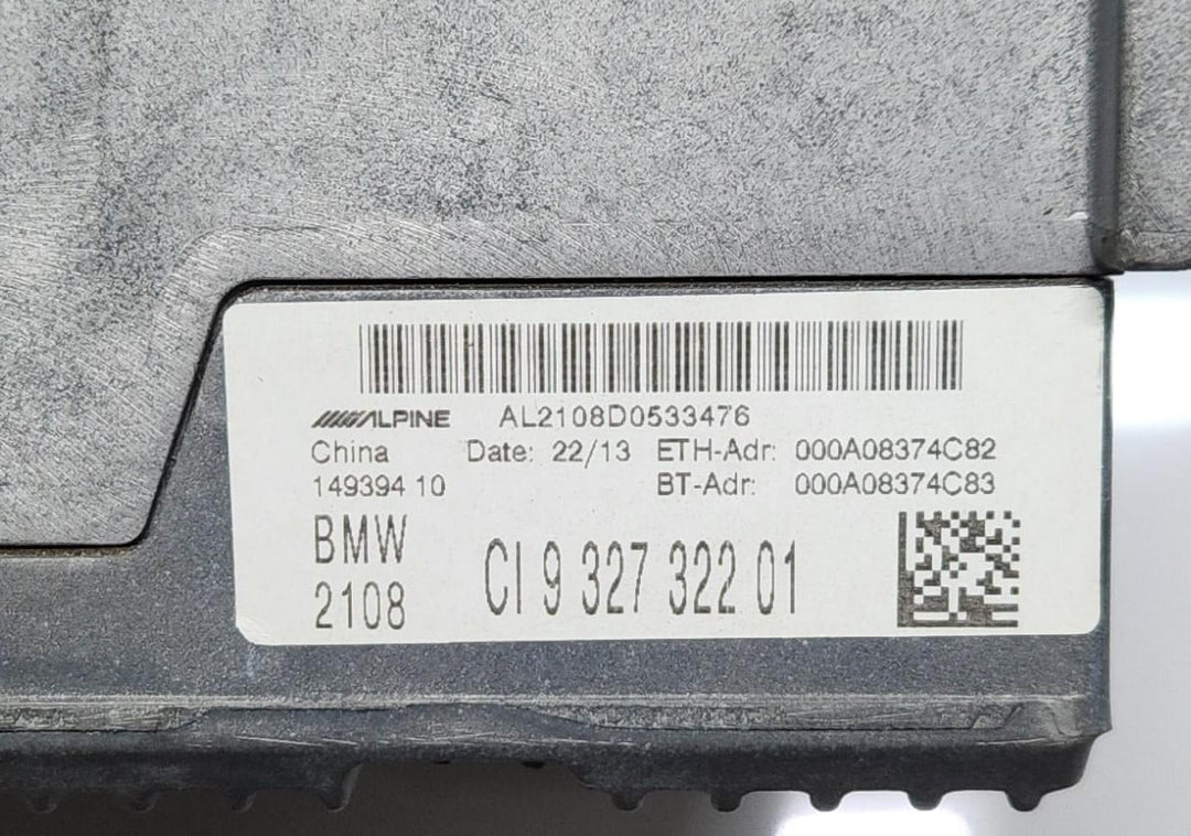 2014 BMW X5 Navigation Head Unit 9327322 F30 OEM