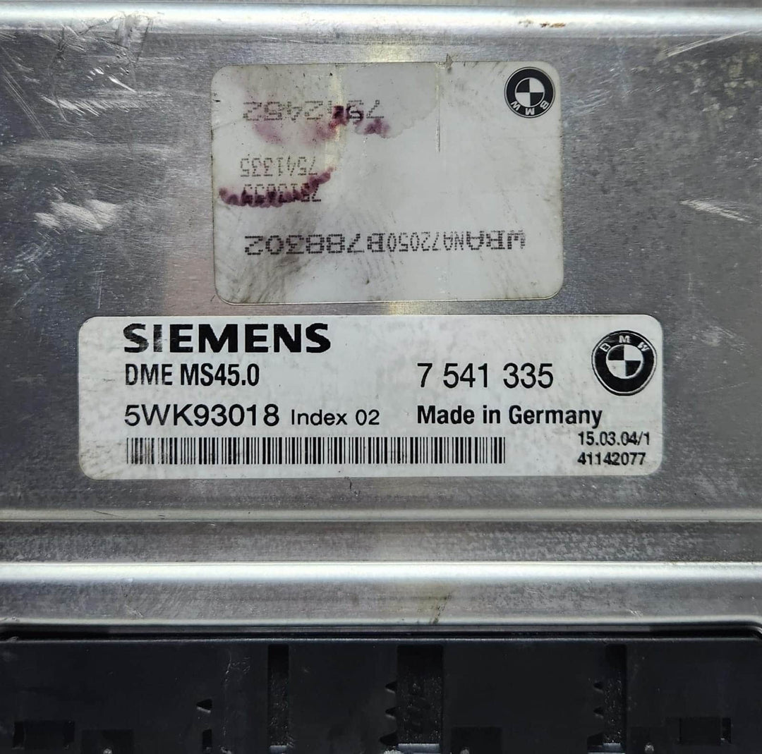 2004-2005 BMW X3 Engine Control Unit ECU 7541335 X3 and E60 525i OEM