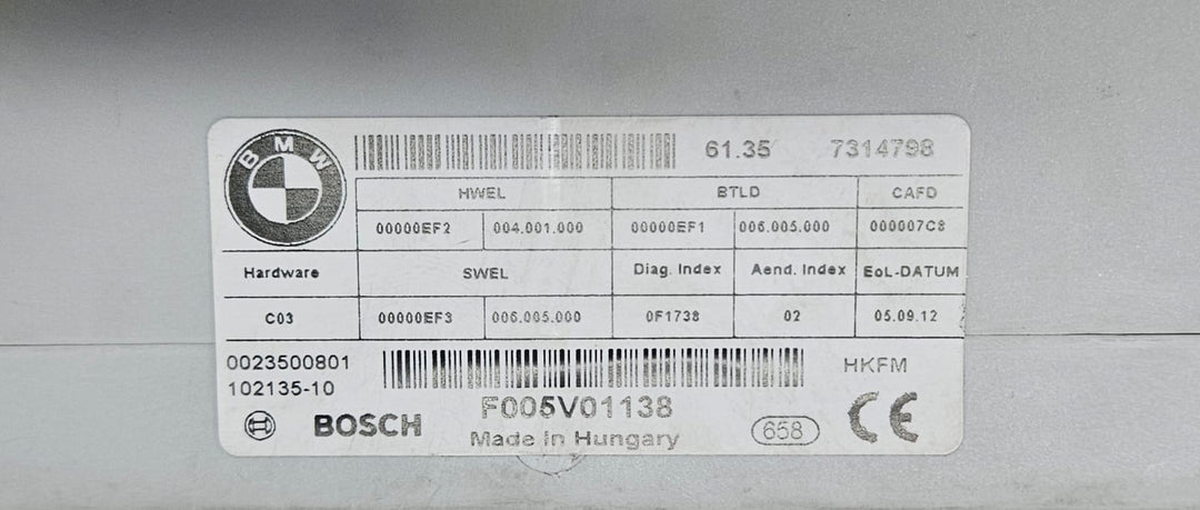 7314798-2012-2016 BMW 328i F31, F15, F16 F36 Tailgate Control Unit Module OEM