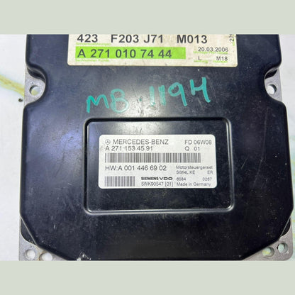 2000-2007 Mercedes-Benz C230 Engine Control Unit A2711534591 W203 C180 C230 M271