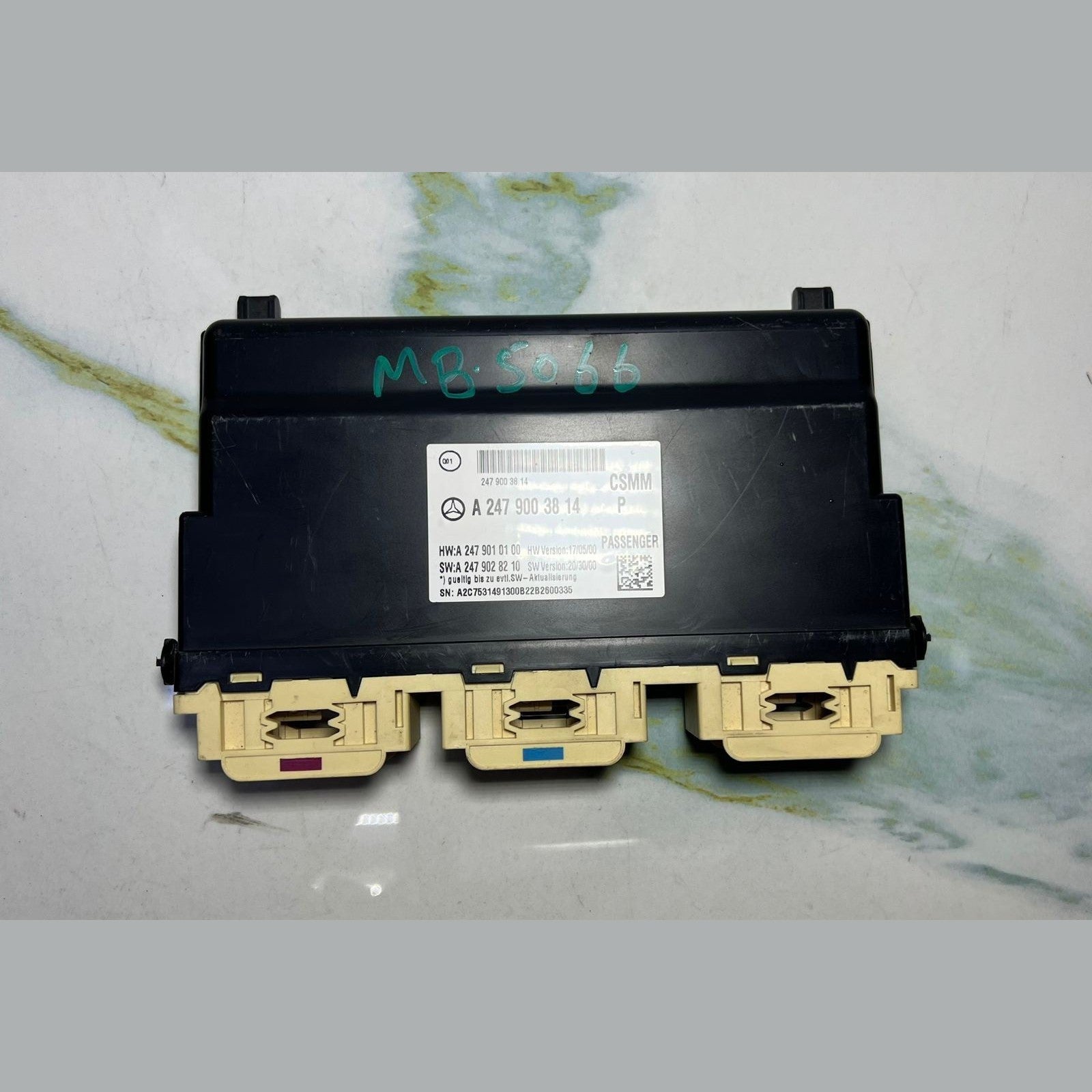 17-19 Mercedes Benz W247 B-Class Passenger Seat Control Module A247 9003814 OEM