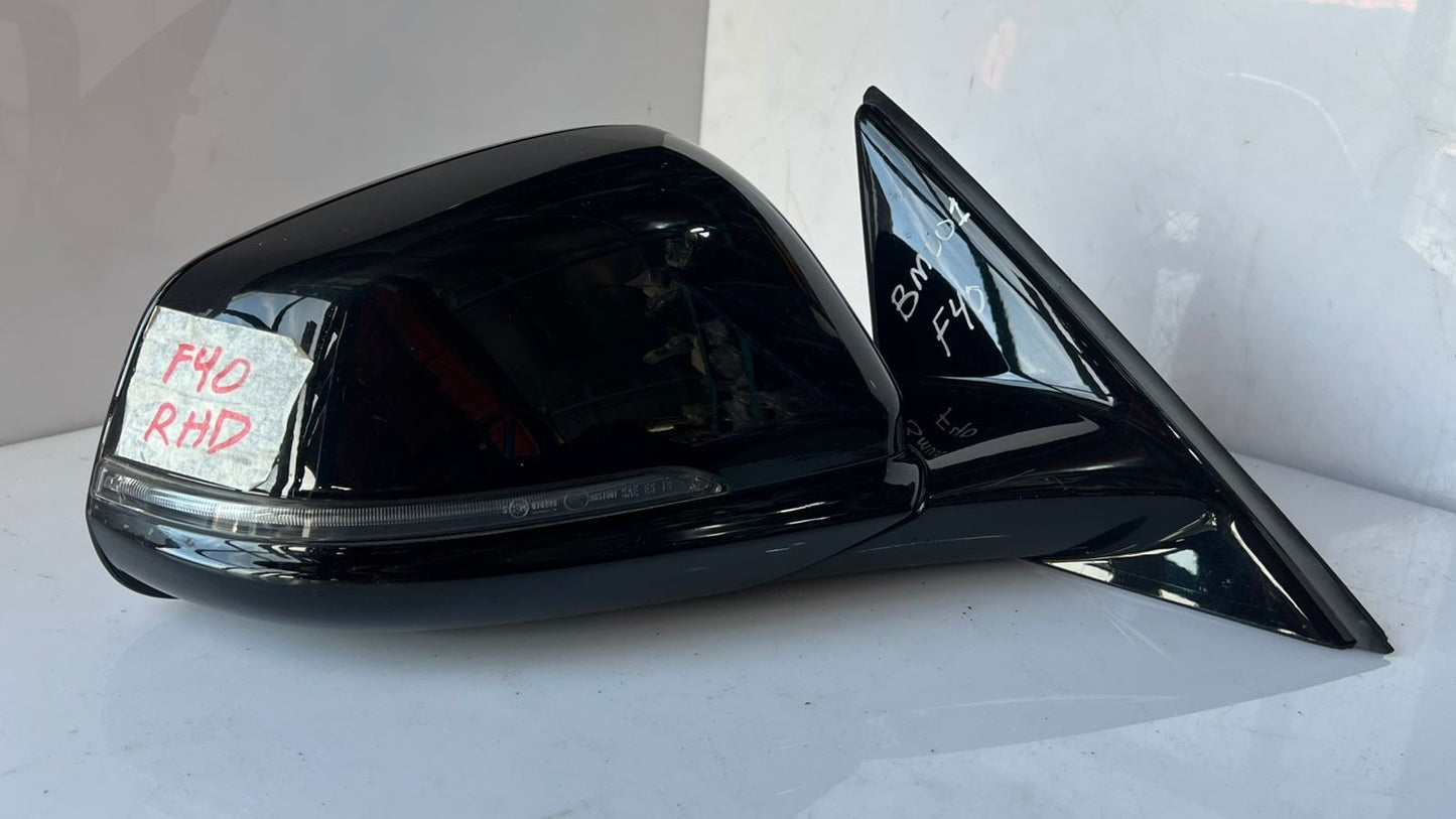 BMW F40 Mirror Right Side VIEW MIRROR 041564 BLACK RHD OEM
