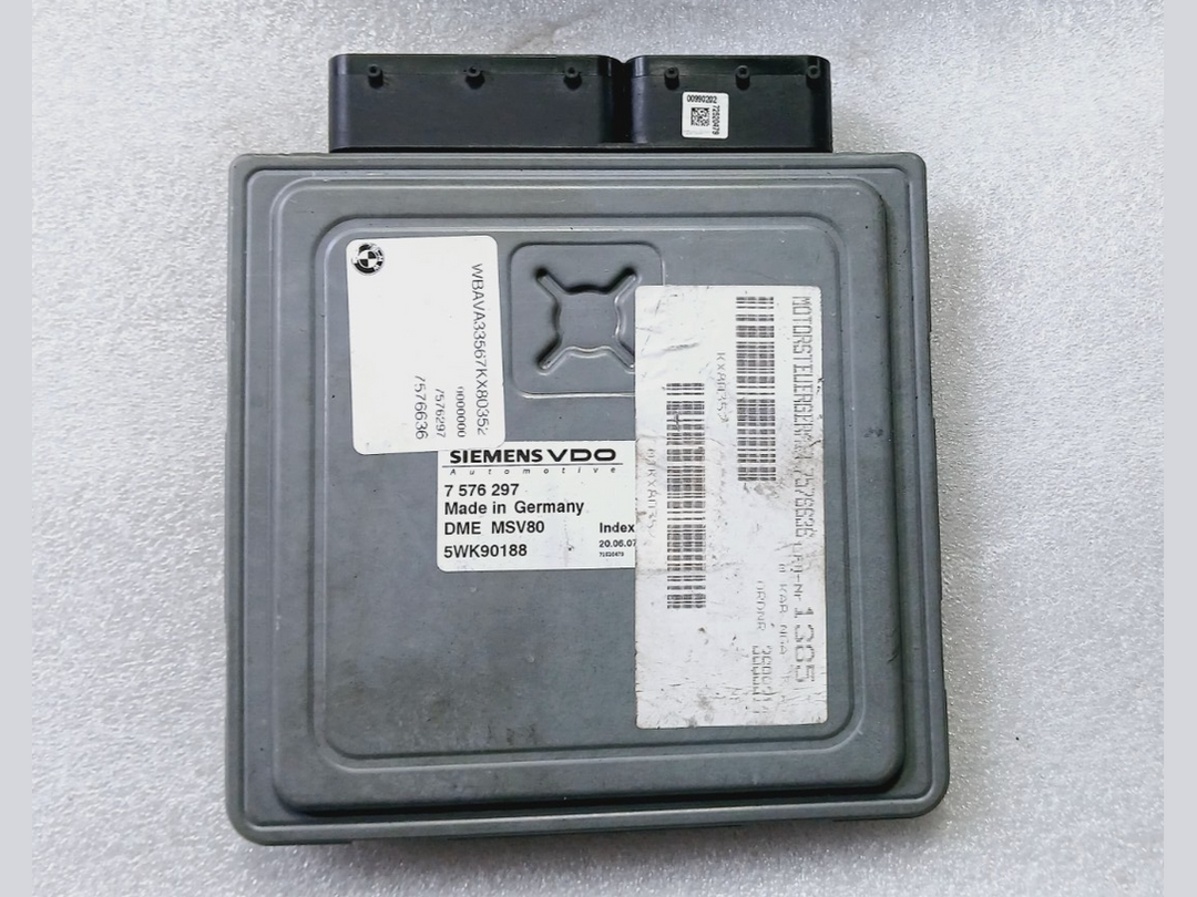 BMW 3,5 SERIES E90 E60 X5 E70 N52N ENGINE CONTROL UNIT ECM DME MSV80 7576297