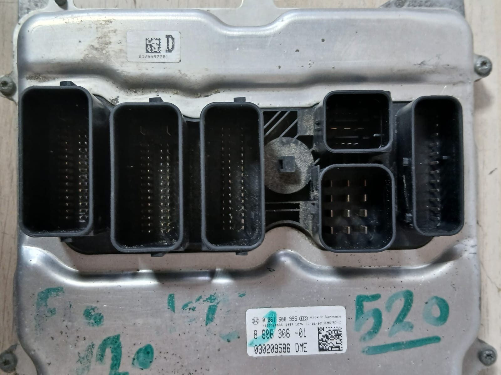2012-2017 BMW F10 N20 520i Engine Control Unit SET DME+ CAS4 CG + 1KEY  8606306