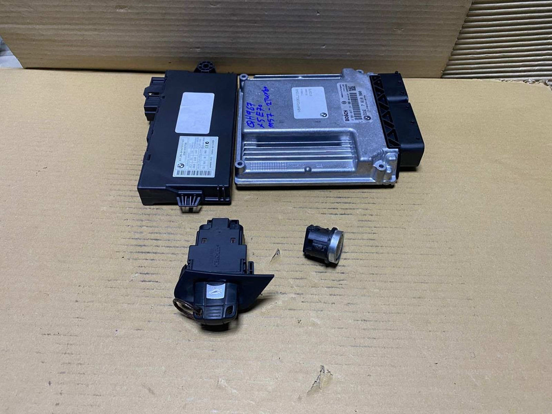 2007-2009 BMW X5 E70 M57N2 3.0 DIESEL Engine Control ECU SET Unit 7810980