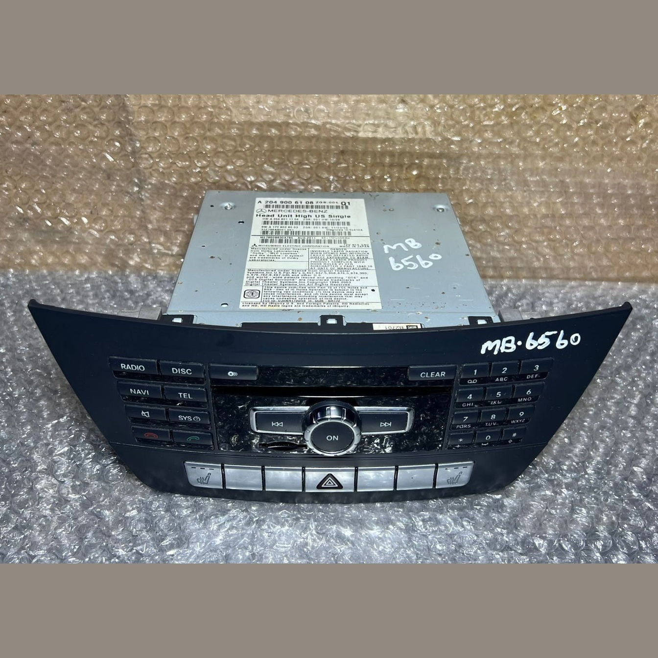 2012-2014 Mercedes W204 C-Class Radio Audio Head Unit CD Player A204 9006108 OEM