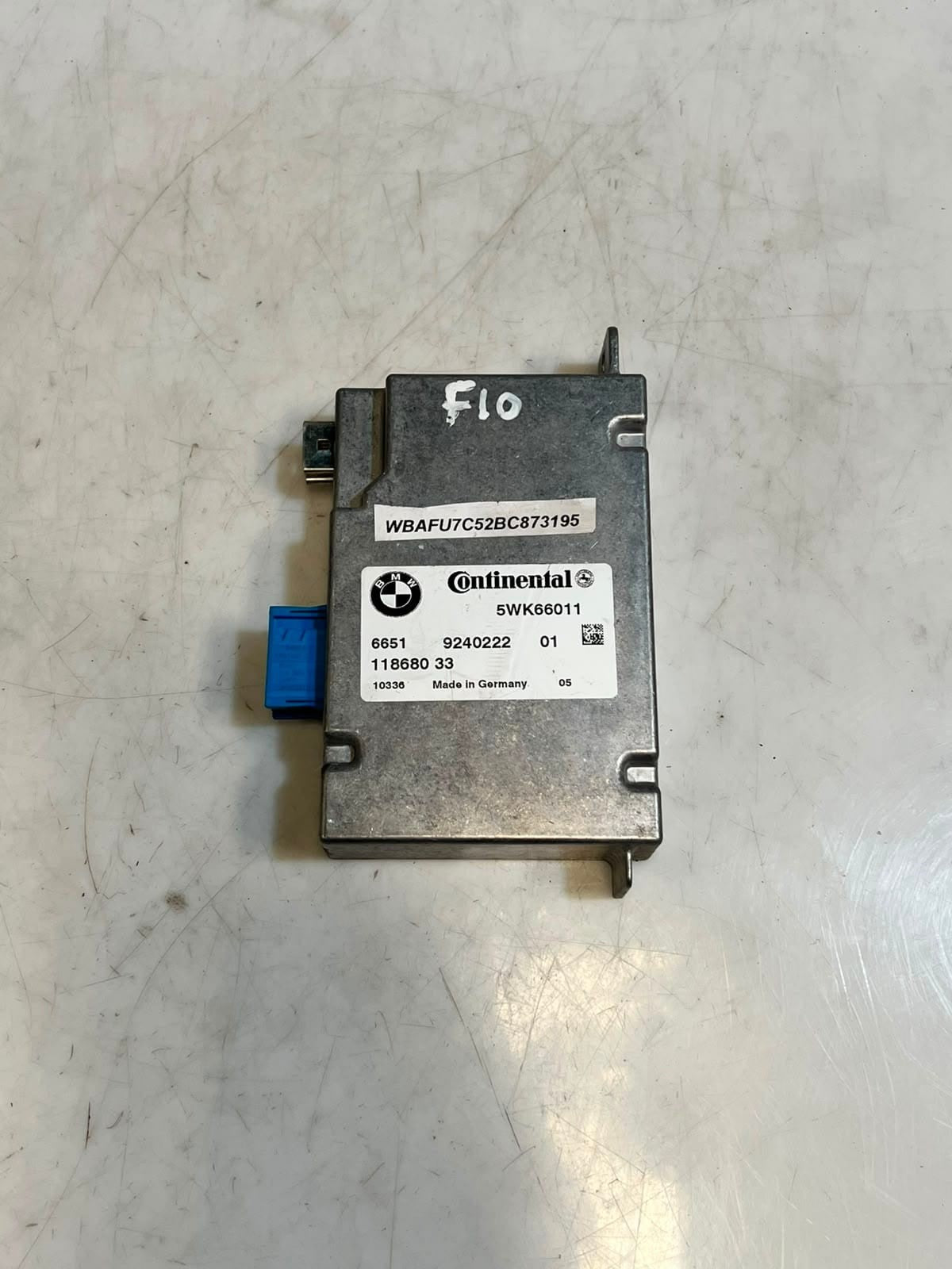 BMW 528i F10 F11 F12 F13 F01 F02 Camera Based System Control Module 9240222
