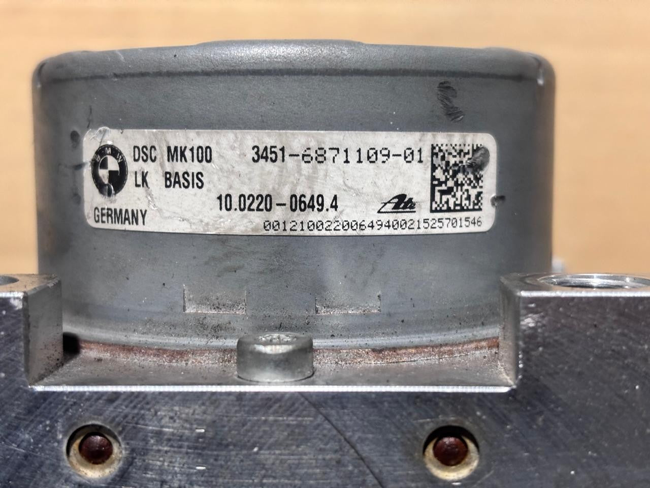 OEM BMW F30 ABS DSC Pump Modulator Control Unit 6971110 6971109