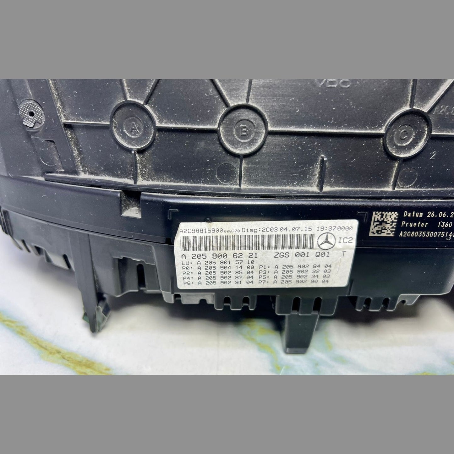 14-20 Mercedes-Benz W205 C-Class AMG Instrument Cluster Speedometer A205 9006221