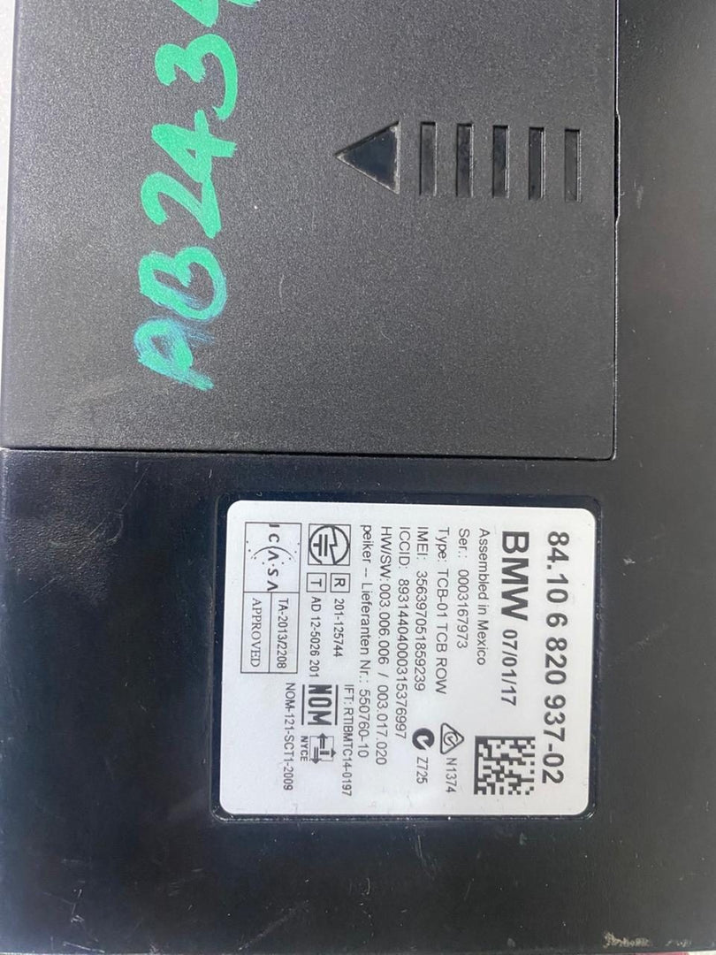 2016 BMW X1 F48 X3 F25 TELEMATICS BLUETOOTH CONTROL UNIT MODULE 6820937 OEM