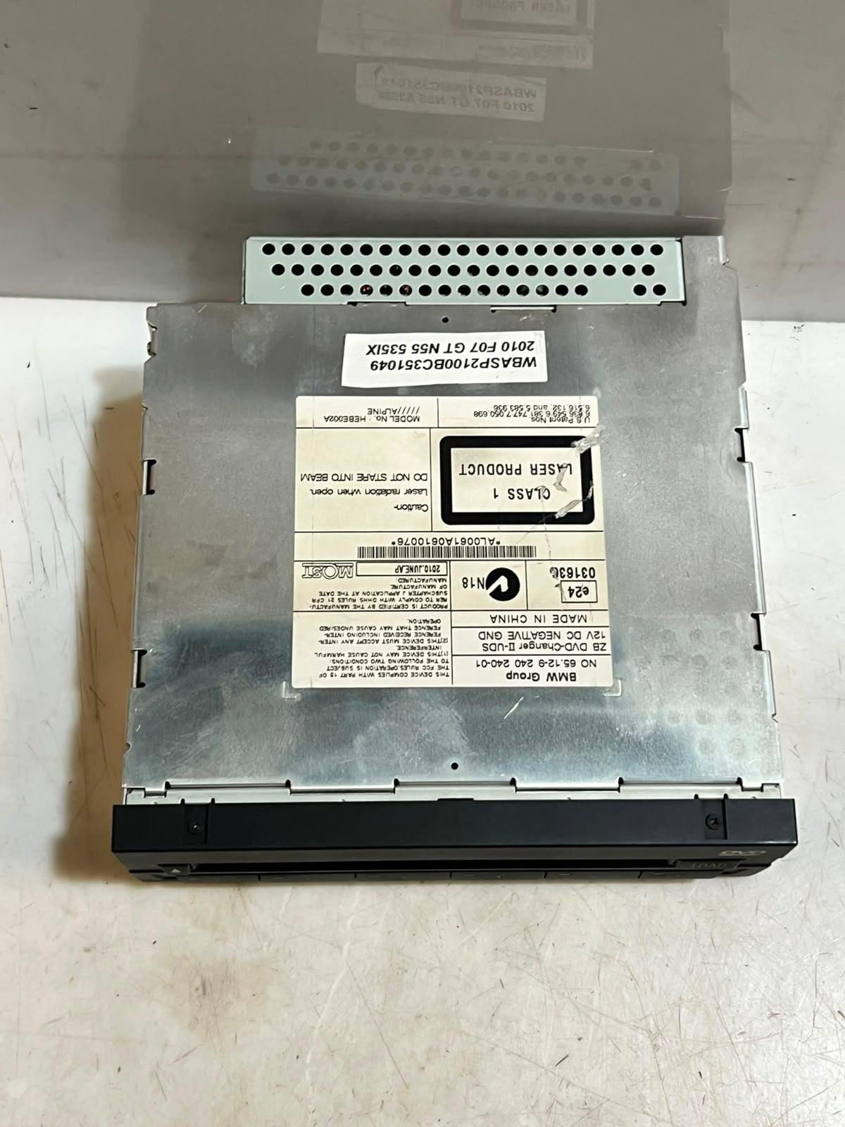 2009-2011 BMW 5 Series F10 F11 535i HEAD UNIT CD/DVD Changer 9240240 OEM