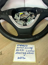 2007-2013 BMW X5 E70 3-Spoke Leather Sport Steering Wheel 6789973
