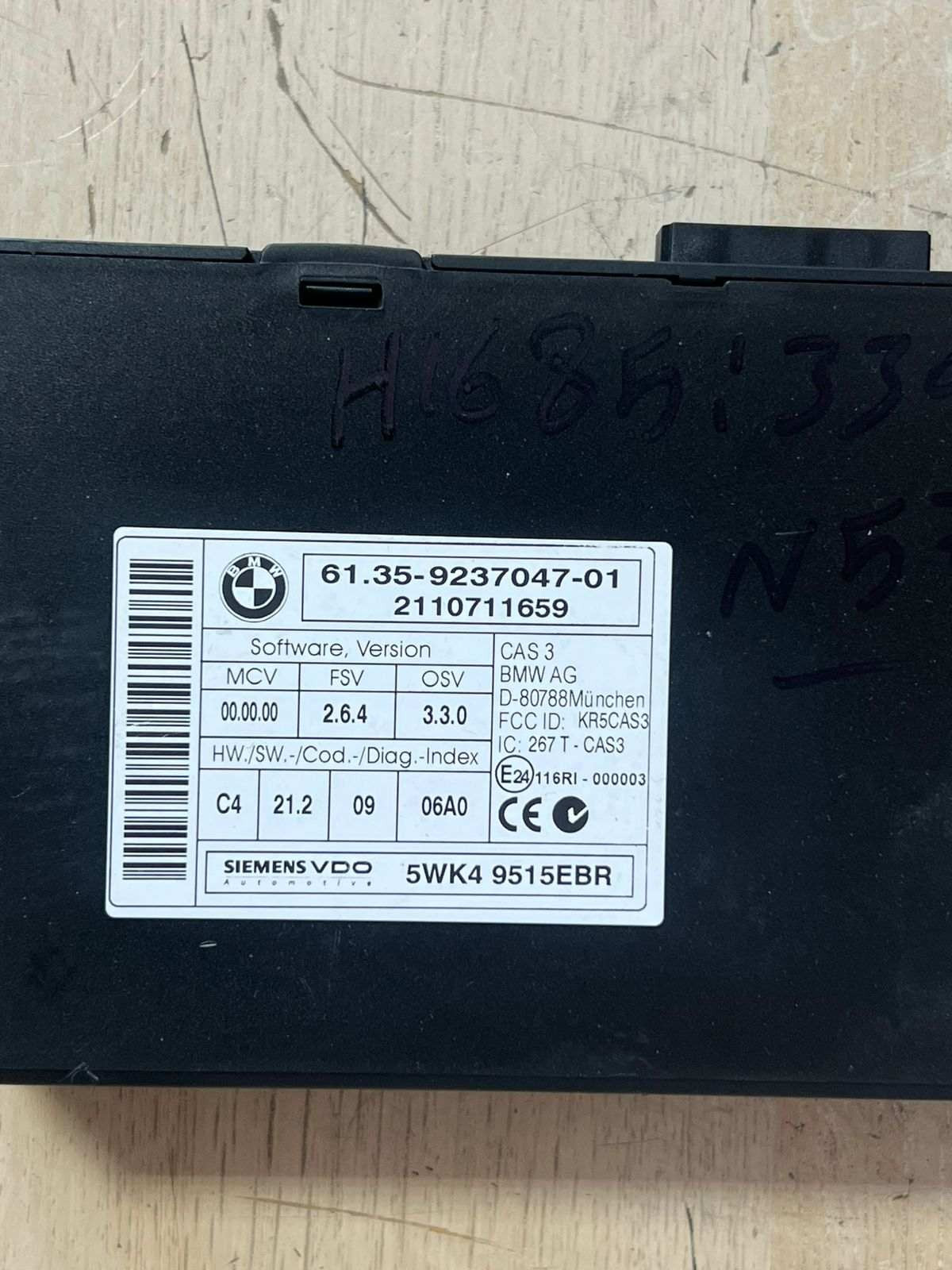 2011 BMW N57 330D Engine Control Unit ECU SET DDE + CAS3 + 1KEY 8510221