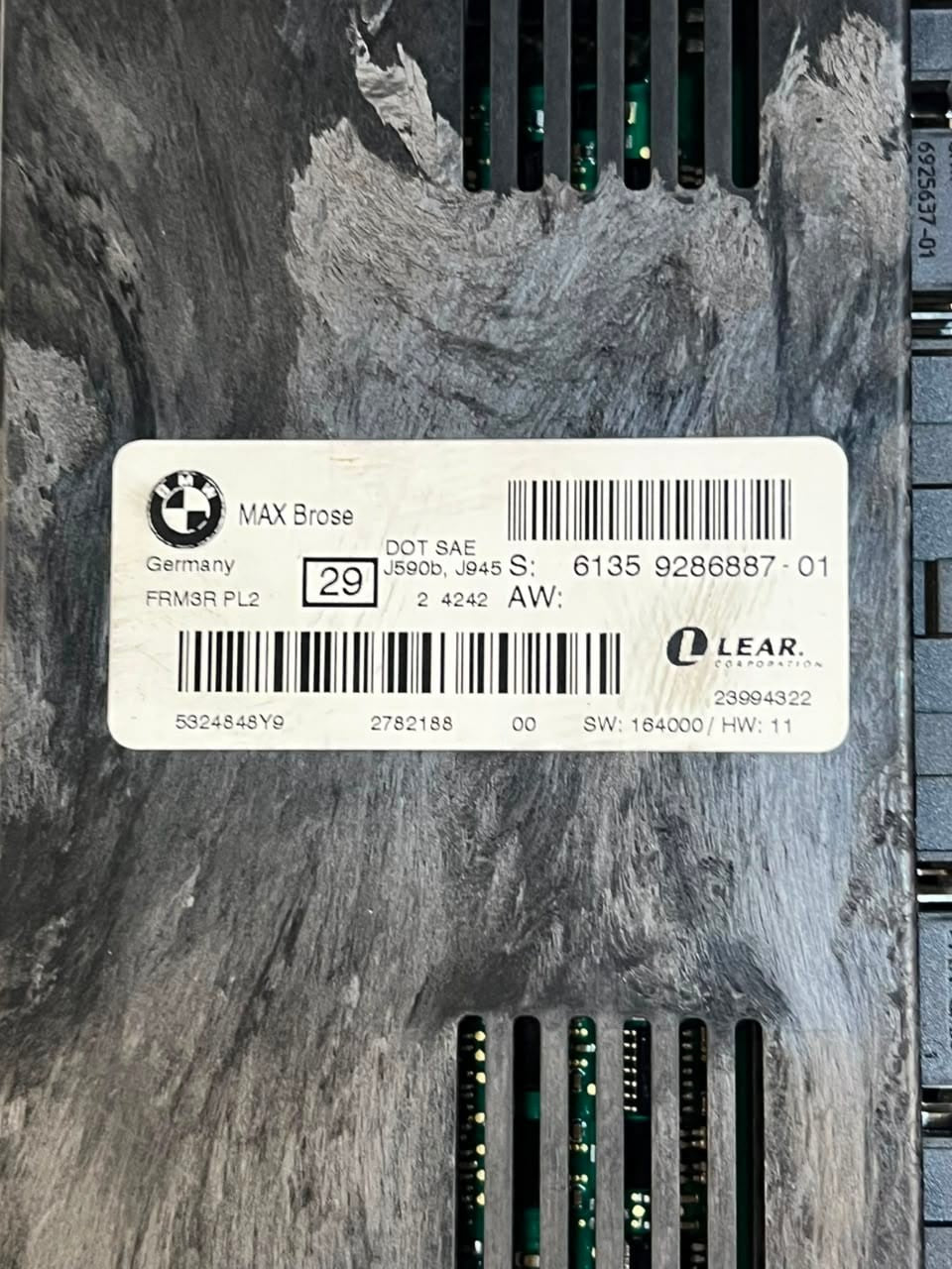 2010-2015 BMW X1 E84 E90 E92 E93 Footwell Control Module FRM 9286887 OEM