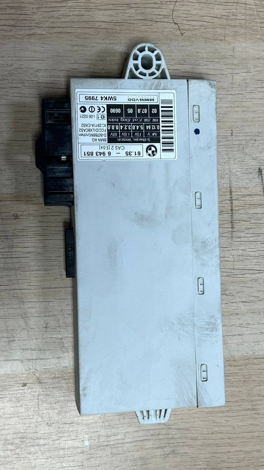 2004-2005 BMW 530i Engine Control Module 7533652 5' E60 BMW 530I ECU SET MS45.1