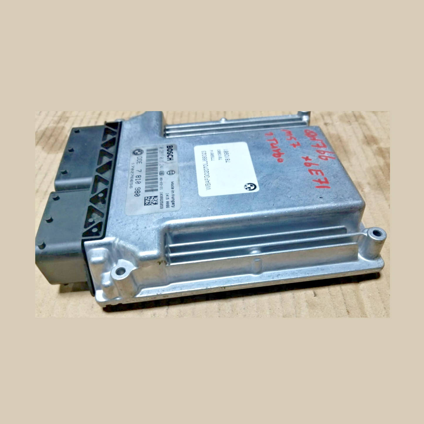 BMW X6 E71 M57 D5 TWIN TURBO M57N2 DIESEL Engine CONTROL ECU DDE 7810980 2011