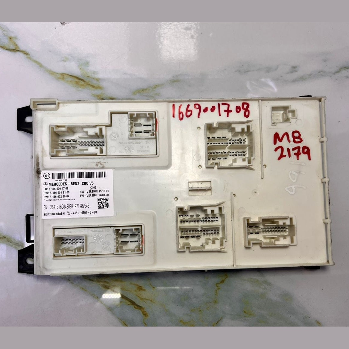 Mercedes-Benz ML350 Comfort Control Unit A 166 9001708 W166 M-Class and GLS