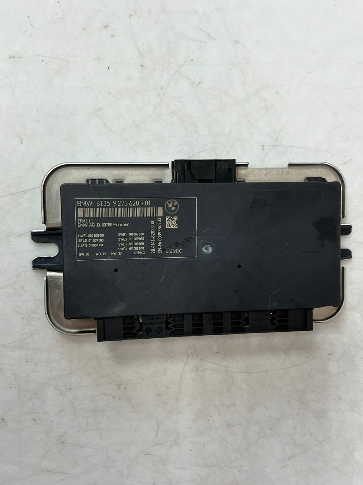 BMW 5' F10 F11 7' F01 F02 F03 Footwell Light Control Module 9273628 OEM