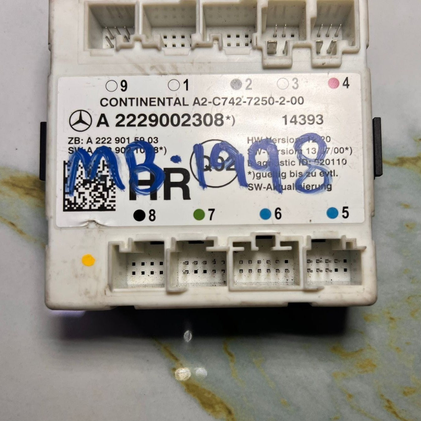 2015 Mercedes-Benz W205 W222 Door Control Module Unit A 2229002308 S400 C200 