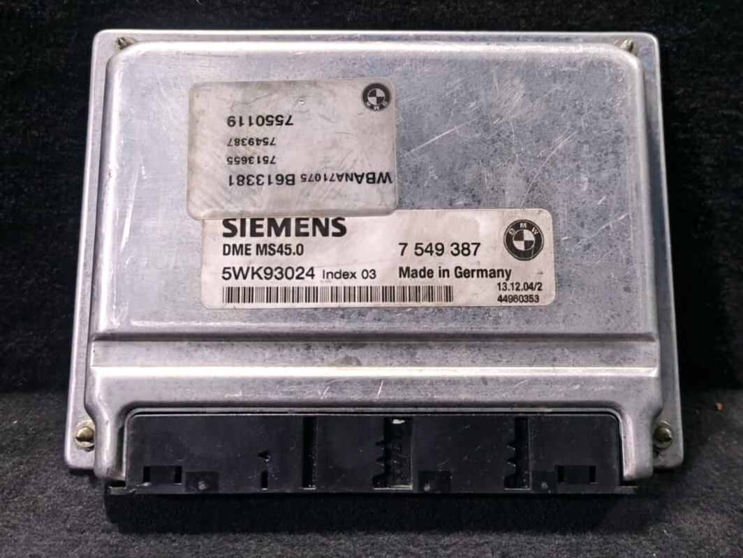 BMW 525i E60  M54 ENGINE CONTROL UNIT ECU MODULE ONLY 5WK93024 MS45.0 - 7549387