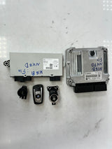 BMW F10 N47D Engine Control Unit ECU SET DDE + CAS4 + 1KEY 8573410 OEM