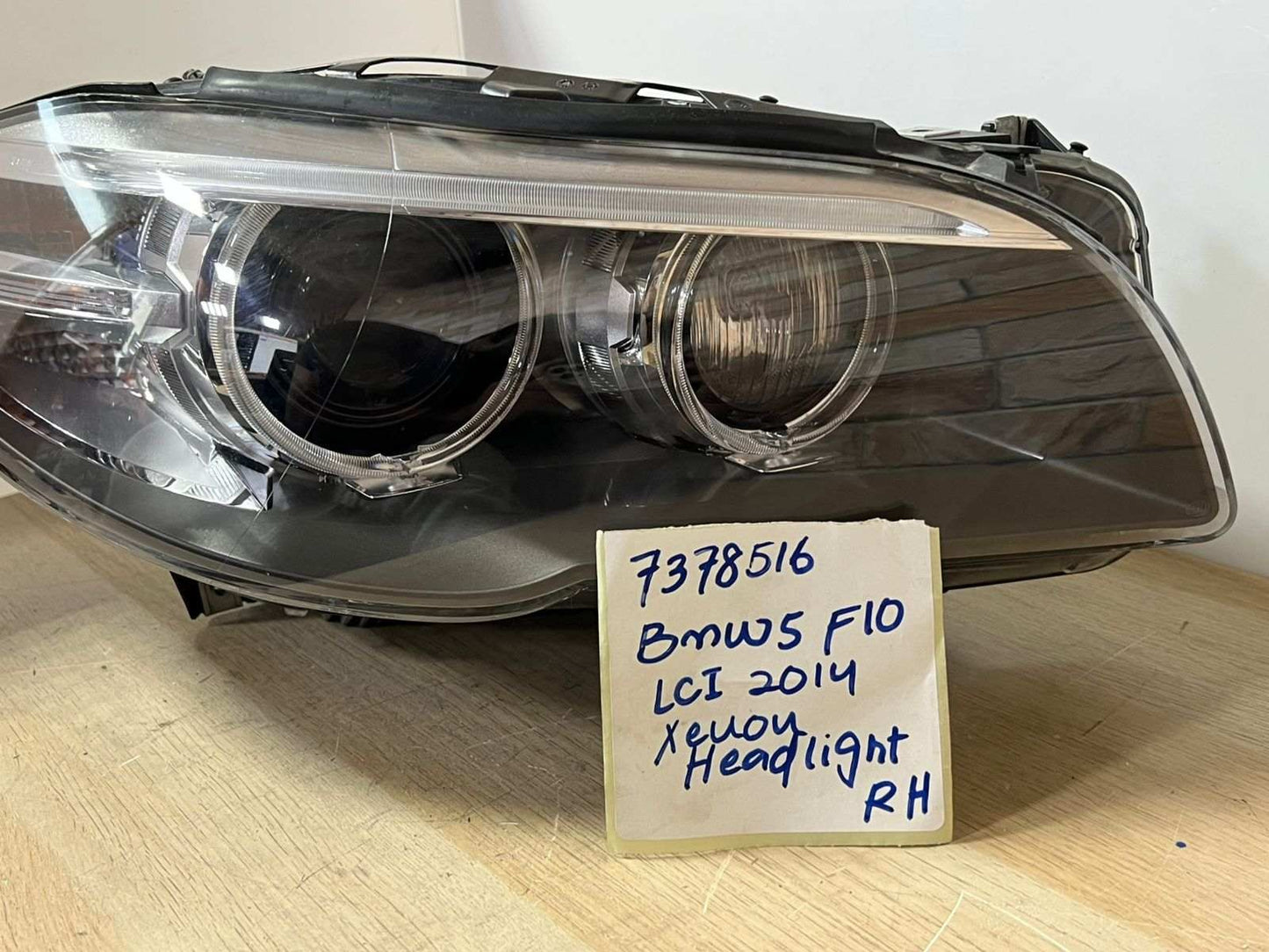 BMW Series 5 F10 F11 Front Right LCI ADAPTIVE XENON Headlight A8 7378516 01 RHD